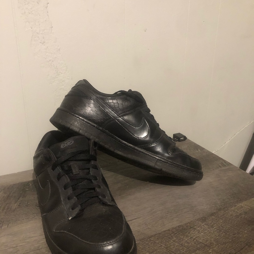 Nike dunk low 6.0 Triple Black Snakeskin